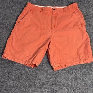 Aigle Shorts Mens 36 Orange Casual Chino Summer Classic Pockets Cotton Outdoors